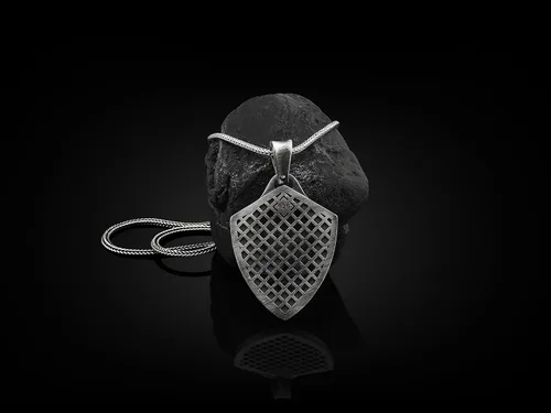 Vista 4 de BySilverStone Jewelry - Collar de plata de ley de San Miguel Arcángel para hombre, joyería de plata de San Miguel Cristiano, colgante de arcángel