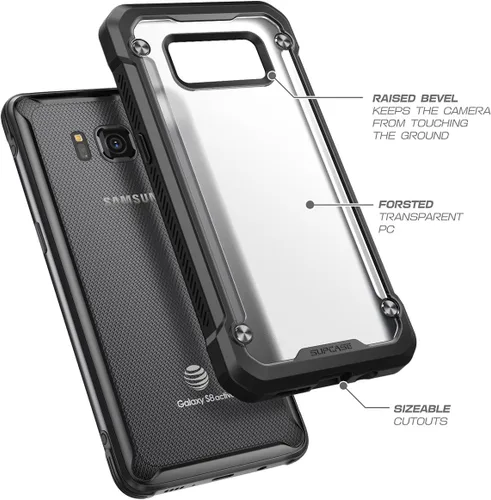 Vista 4 de SUPCASE Funda protectora híbrida para Samsung Galaxy S8 Active de la serie Unicorn Beetle Premium para Samsung Galaxy S8 Active 2017