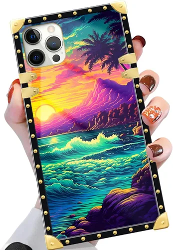 Vista 22 de Funda compatible con iPhone X/Xs, TPU suave de lujo y parte trasera de policarbonato duro para niñas y mujeres, funda protectora a prueba de golpes