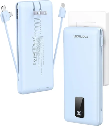 Vista 13 de Charmast - Cargador portátil con batería de 10000 mAh Púrpura