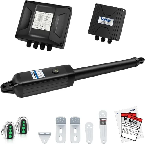 Vista 10 de TOPENS A5131 - Abridor de puerta oscilante único, motor de puerta automático de servicio medio para puertas batientes individuales de hasta 16 pies