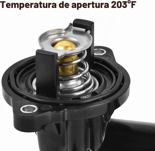 Vista 3 de EVIL ENERGY Conjunto de carcasa de termostato, 05184651AF 49569 902-852, compatible con Dodge Durango 2011-2015, Jeep Grand Cherokee 2011-2020, Jeep