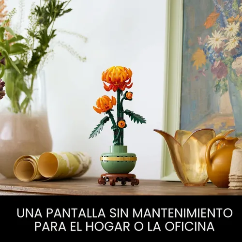 Vista 6 de LEGO Botanicals - Juego de construcción de crisantemo para adultos a partir de 18 años - Flor artificial para centros de mesa de comedor