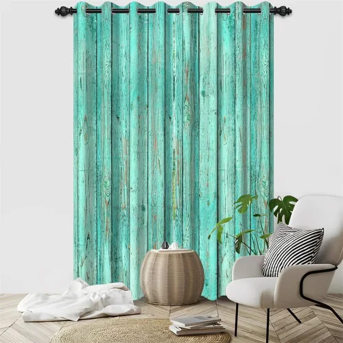 Vista 31 de Cortinas rústicas para ventana de puerta de granero, puerta de madera gris, puerta de garaje, tratamiento de ventana para sala de estar, dormitorio