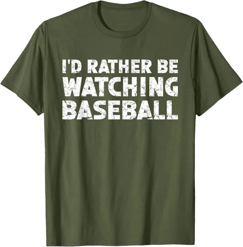 Vista 7 de Camiseta de béisbol I'd Rather Be Watching