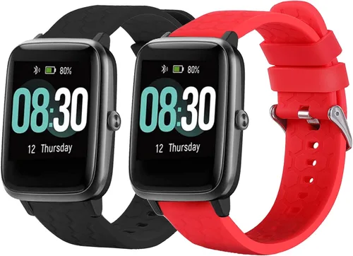 Vista 9 de TenCloud Paquete de 2 correas compatibles con GRV FC1/FC5 de 0.748 in Veryfitpro para ID205L ID205S bandas deportivas de repuesto para GRV ID205L
