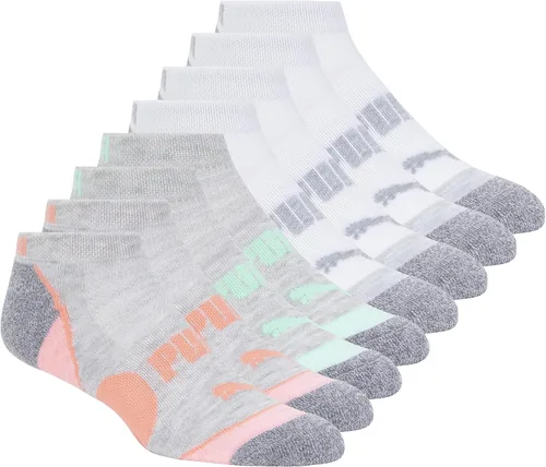 Vista 7 de PUMA Calcetines de corte bajo para mujer (paquete de 8)