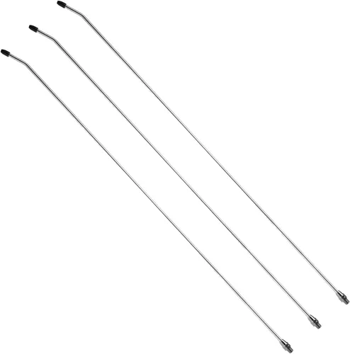 Vista 4 de Capri Tools Boquilla en ángulo de 29,5 pulgadas con punta de goma para pistola de soplado de aire