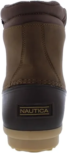 Vista 4 de NAUTICA Mens Duck Boots Waterproof Shell Insulated Snow & Rain Boot -Lace-Up Winter Shoe- Channing (WideMedium Width)