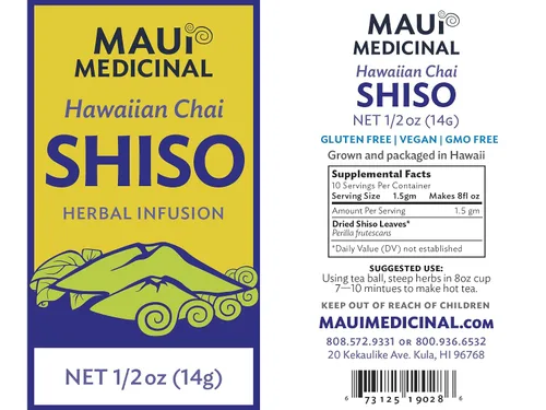 Vista 2 de Shiso Leaf Tea - " Mauifarmacy Grown Perilla "- USA