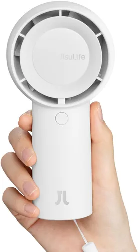 Vista 9 de JISULIFE - Ventilador de bolsillo turbo portátil portátil recargable Negro