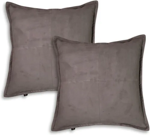 Vista 90 de Funda de almohada de cuero de cordero 100% cuero de cordero – Funda de cojín para sofá – Fundas decorativas para sala de estar y dormitorio, cuero
