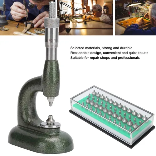 Vista 2 de Reloj de diamantes de imitación para ajustar la máquina, micrómetro de paso de rosca, herramientas de mantenimiento de reloj, herramientas