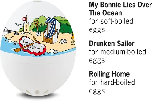 Vista 2 de Coastal BeepEgg - Temporizador de huevos para hervir huevos - Olla musical para huevos suaves, medianos y duros, aptos para alimentos, temporizador