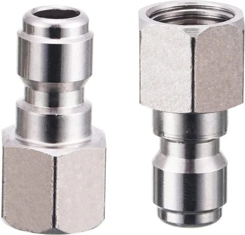 Vista 5 de RIDGE WASHER Acopladores para lavadora a presión, enchufe de conexión rápida de 1/4, paquete de 2