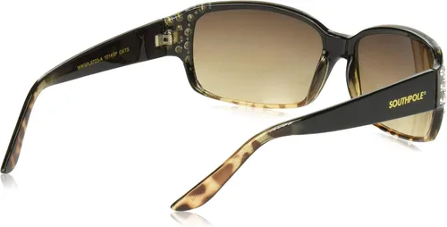 Vista 3 de Southpole Women's 1014sp Rhinestone Uv400 Protective Rectangular Sunglasses. Cool Gifts for Her, 60 Mm