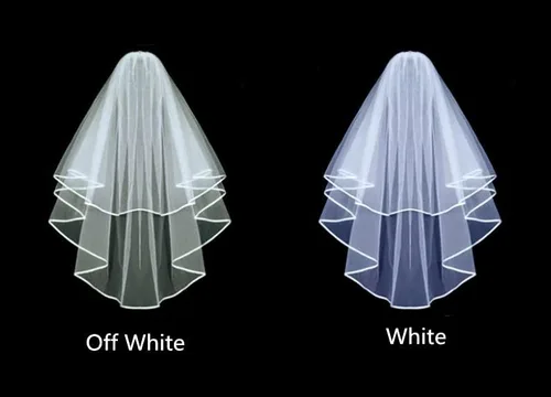 Vista 6 de Bridal Veil Wedding Veil Short Veil Womens Simple with Comb