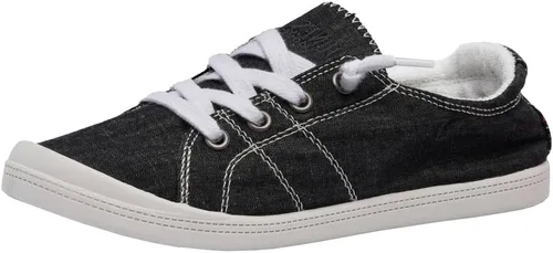 Vista 9 de Dunes Sport Tenis de lona Reesa para mujer Negro