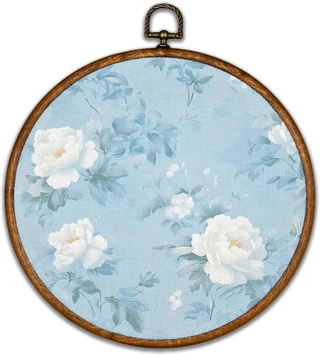 Vista 10 de KSDUT Arte de Pared con Pájaros - Chinoiserie Neutral Arte de Pared Moderno de Mediados de Siglo Marco de Lienzo Colgante Impresiones, Paisaje