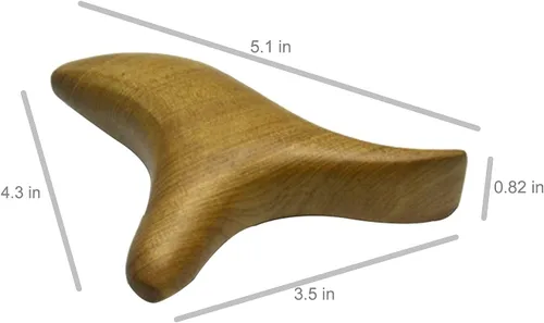 Vista 4 de Broman Herramientas de reflexología, herramientas de masaje de terapia de madera, ampliamente utilizadas como masajeador de pies para cabeza