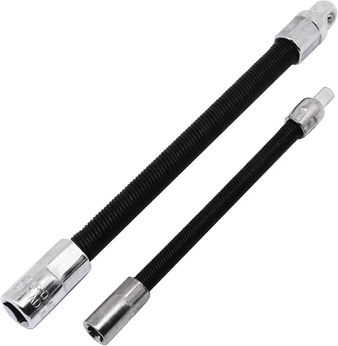 Vista 9 de Juego de barras de extensión de dado flexible de 1/2", extensión de llave inglesa flexible, mango de extensión de dado de 2 piezas