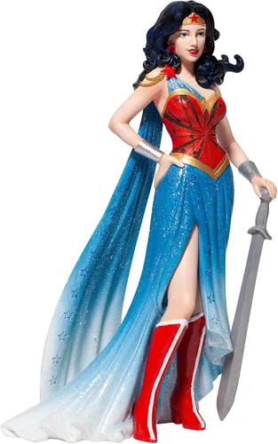 Vista 4 de Enesco DC Comics - Figura de Couture de Force Wonder Woman, 8.27 pulgadas, multicolor