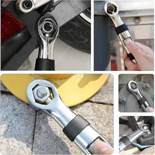 Vista 7 de Llave universal multifuncional ajustable 23 en 1 llave de tuerca y perno herramienta de bolsillo de 1/4 a 3/4 pulgadas y 0.276 in a 0.748 in