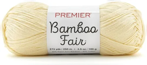 Vista 16 de Premier Yarns Hilo de bambú Fair DK, para tejer y tejer, mezcla de algodón para tejido y ganchillo en climas cálidos, color marfil