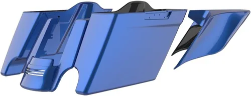 Vista 92 de Cubiertas laterales de alforjas estiradas para motocicleta, extensión extendida para Harley Touring 2014+ - Whisky ámbar Amber Whiskey