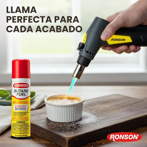 Vista 8 de Ultra combustible de butano marca Ronson