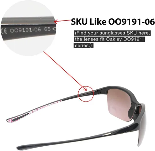 Vista 3 de Walleva Lentes de repuesto para lentes de sol Oakley Unstoppable - Múltiples opciones disponibles