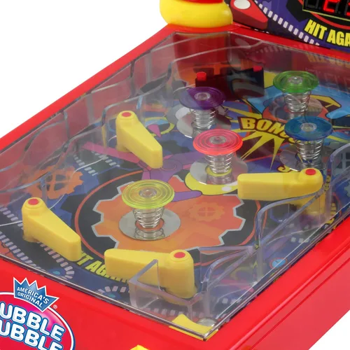 Vista 3 de Dubble Bubble DB100P Pinball Gumball Machine - Luces - Sonidos (Rojo)