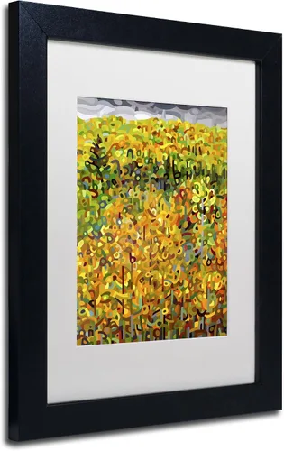 Vista 2 de Trademark Fine Art Towards Autumn by Mandy Budan - Marco (11 x 14 pulgadas), color blanco mate