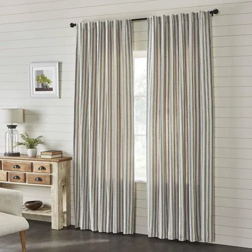 Vista 7 de Piper Classics Market Place - Cortinas de rayas grises