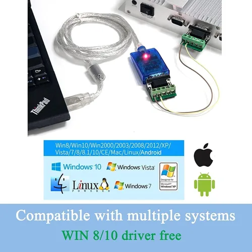 Vista 7 de UTEK UT-850N Convertidor de 1 puerto USB a serie RS-485/422 con protección ESD