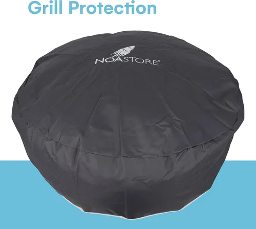 Vista 5 de Noa Store Cubierta para parrilla de barbacoa 30 pulgadas Cubierta de parrilla de gas 210D, resistente al agua utilizada para ahumador, estufa