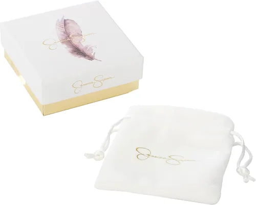 Vista 6 de Jessica Simpson Pulsera deslizante de piedra turquesa para mujer, pulsera de plata oxidada o dorada con turquesa