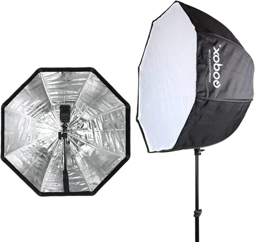 Vista 9 de Kit de Reflector de Paraguas Octogonal Godox SB-UBW, 32"/80cm, con Bolsa de Transporte para Retrato o Fotografía de Producto