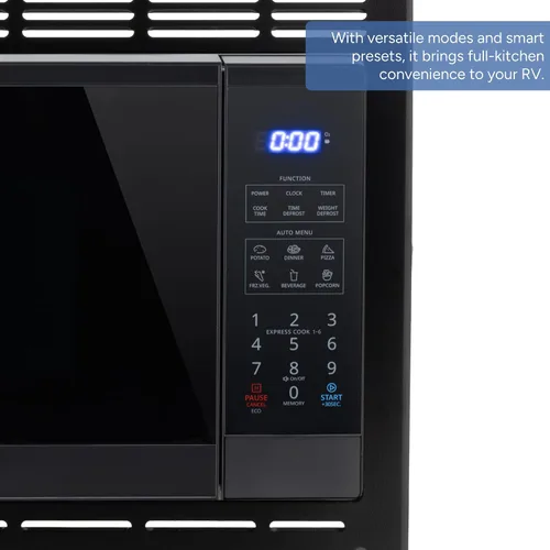 Vista 5 de Tough Grade RV 0.9 pies cúbicos Microondas 900W Negro Kit de repuesto