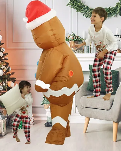 Vista 5 de OVIFM Disfraz inflable de Halloween para adultos 2023, tallas grandes, disfraces de Halloween grandes y altos para mujeres y hombres