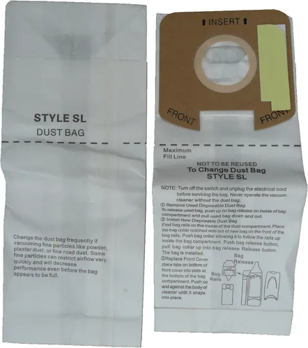 Vista 2 de EnviroCare Bolsas de repuesto para aspiradora de microfiltración compatibles con Eureka Electrolux Sanitaire Style SL modelos verticales S782