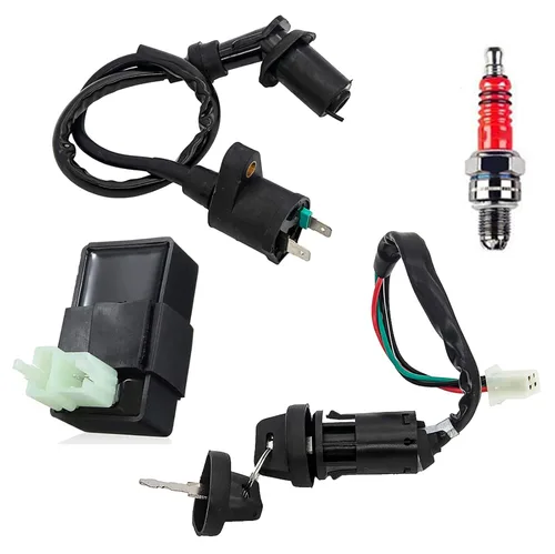 Vista 5 de Kit completo de arnés de cableado con electricidad para ATV Quad 4 Wheelers 150CC-250CC - por KAKO