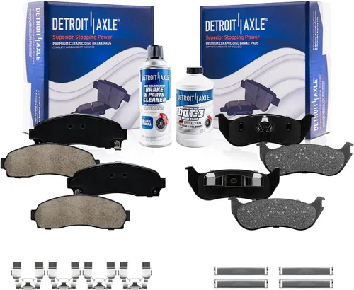 Vista 19 de Detroit Axle - Pastillas de Freno Delantero para Nissan Altima Maxima Sentra 350Z Cube Juke Versa INFINITI G35 I30 I35 Suzuki SX4 Crossover