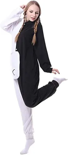 Vista 4 de ROYAL WIND Pijama unisex para adultos, disfraz de Halloween para mujeres, hombres y adolescentes, color azul