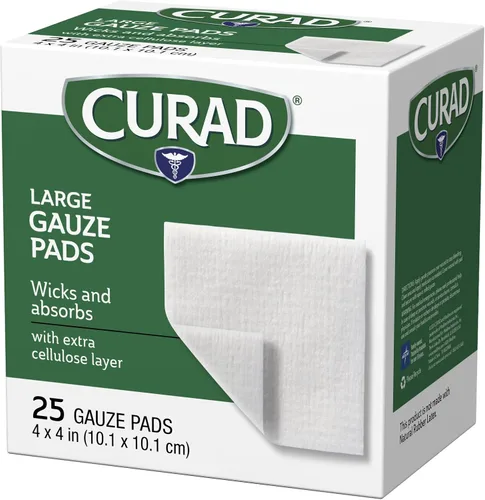 Vista 6 de Curad Pro-Gauze - Almohadillas estériles de 4 x 4 pulgadas, 25 unidades (el embalaje puede variar)