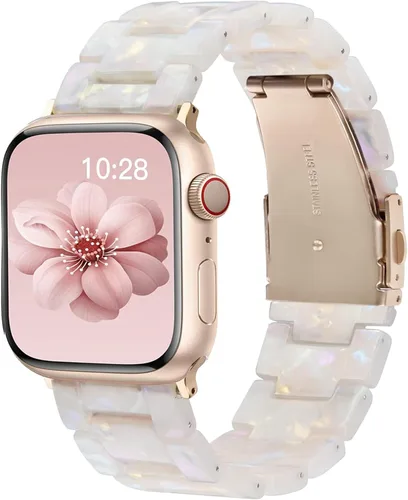 Vista 21 de Wongeto Correa de resina ligera, compatible con Apple Watch Band de 1.575 pulgadas, 1.496 pulgadas, 1.614 pulgadas, 1.654 pulgadas, 1.732 pulgadas