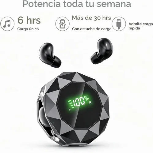 Vista 4 de Audífonos invisibles para dormir, los auriculares más pequeños para dormir de lado, cómodos para dormir de lado, de perfil bajo, micro pequeños