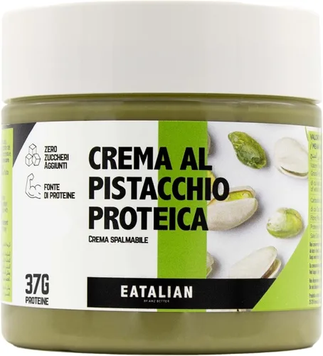Vista 17 de EATALIAN by AMZ BETTER Crema de Pistacho, 7oz/200 gr, pasta de pistacho untable, sabor dulce y único, ideal para pan, para pasteles, postres