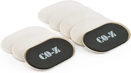 Vista 10 de CO-Z Deslizadores grandes para muebles, paquete de 4, deslizadores ovalados reutilizables de 6 x 9 1/2 pulgadas para alfombras, deslizadores