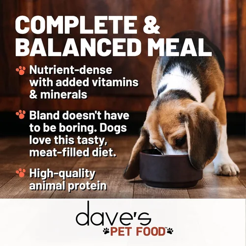 Vista 3 de Dave's Pet Food Alimento húmedo para perros (carne de res y arroz), hecho en Estados Unidos, naturalmente saludable, conserva, sin gluten, 13.2